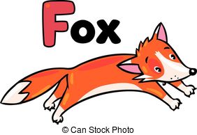 Jumping fox Clipart Vector Graphics
