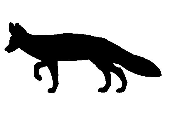 Free fox silhouette.