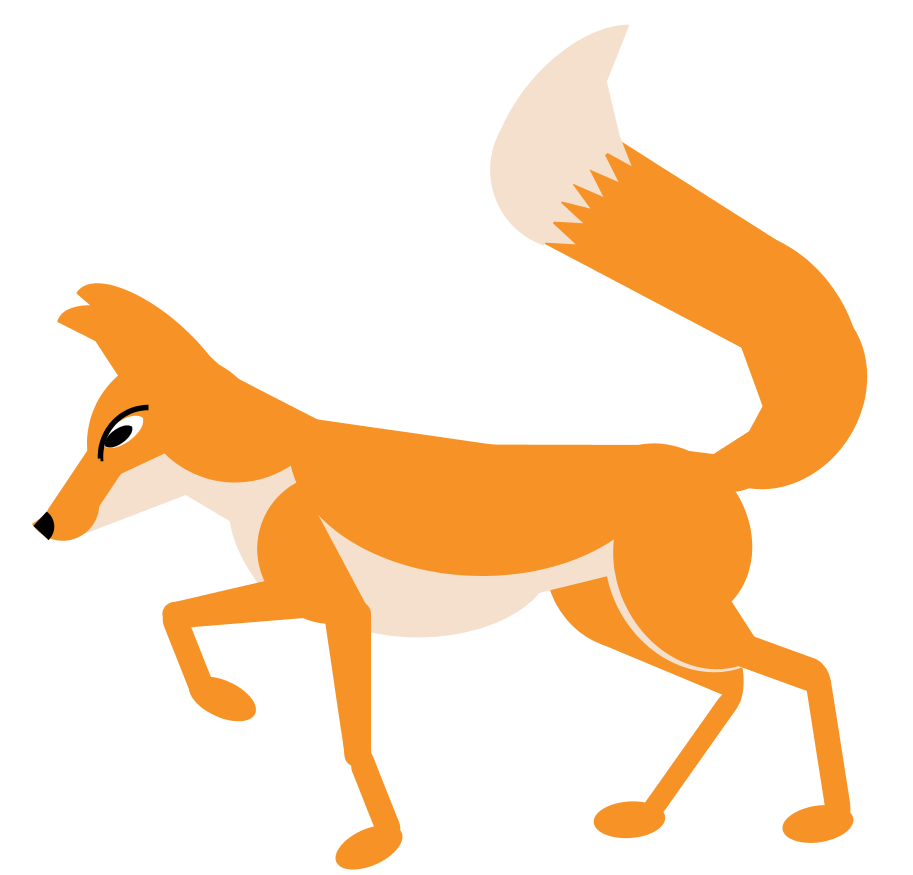 Clipart fox walking, Clipart fox walking Transparent FREE