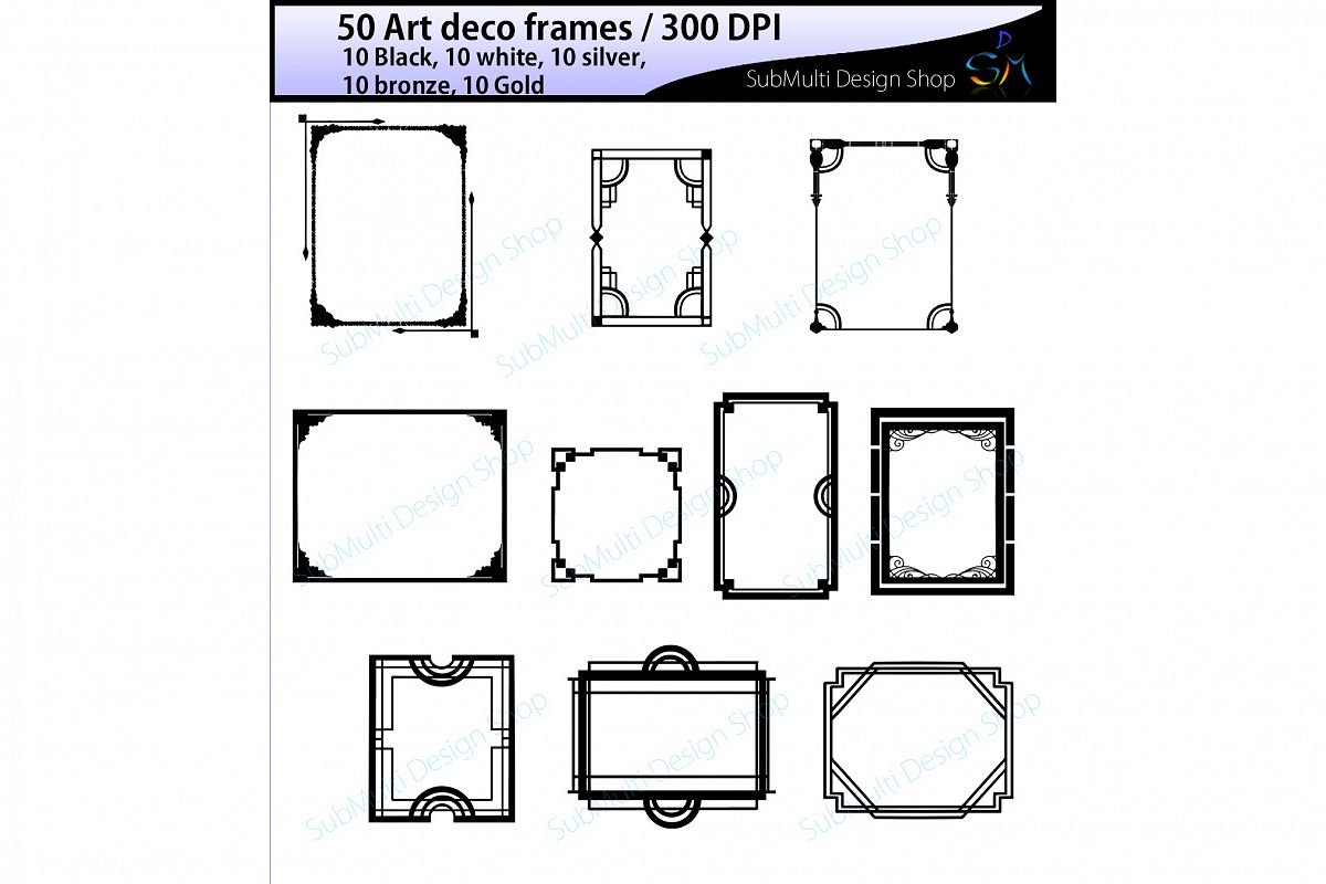 Art deco frames.