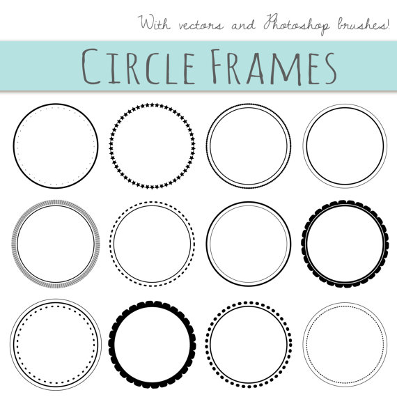 clipart frame circle