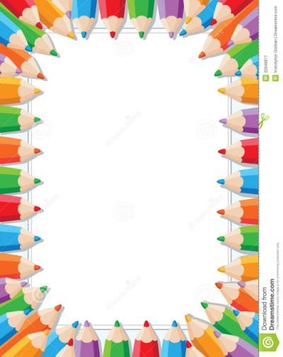 Colorful borders and frames clipart