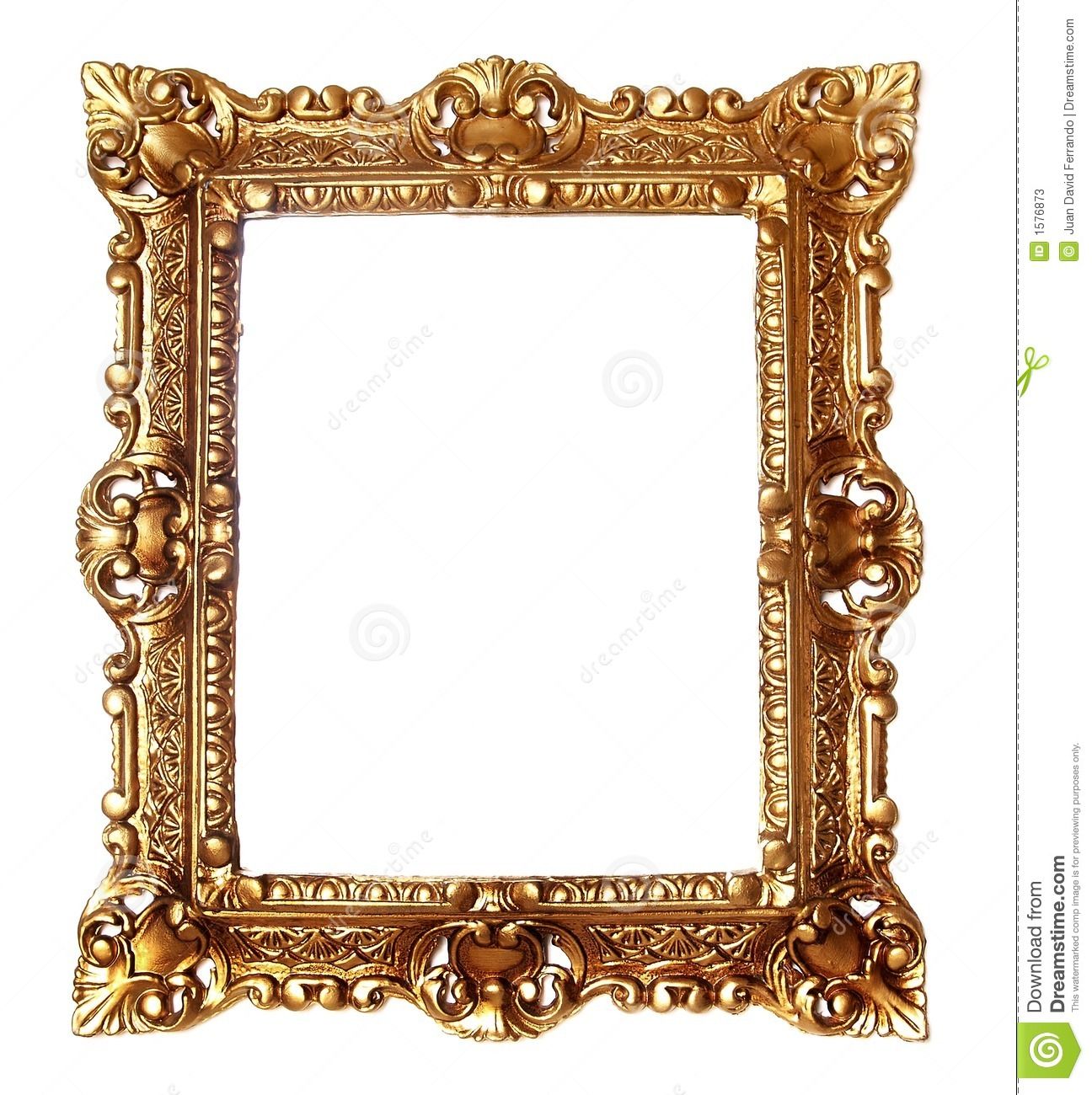 clipart frame gold