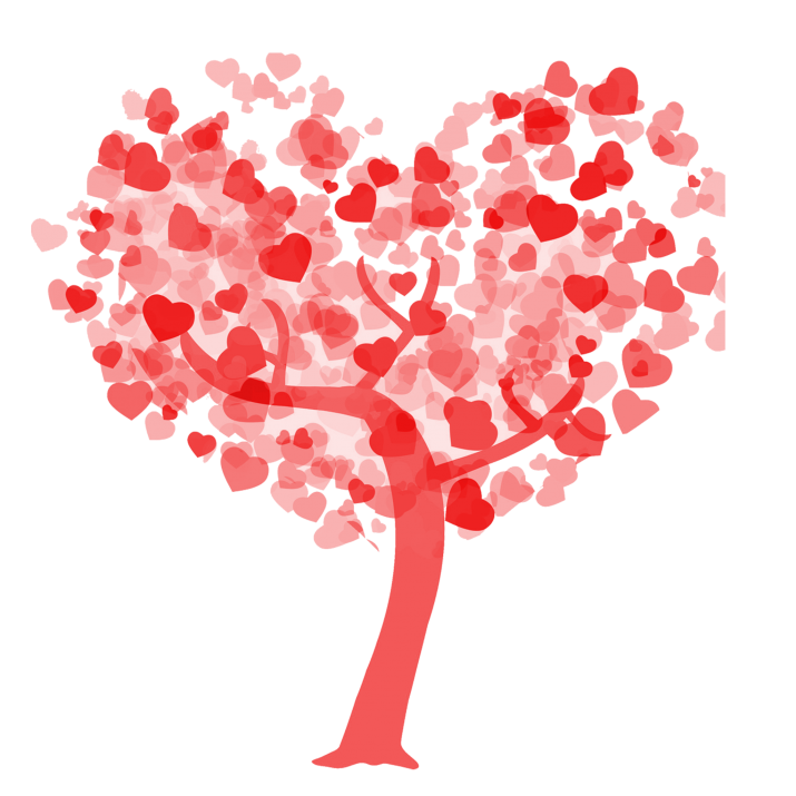 Heart tree png.