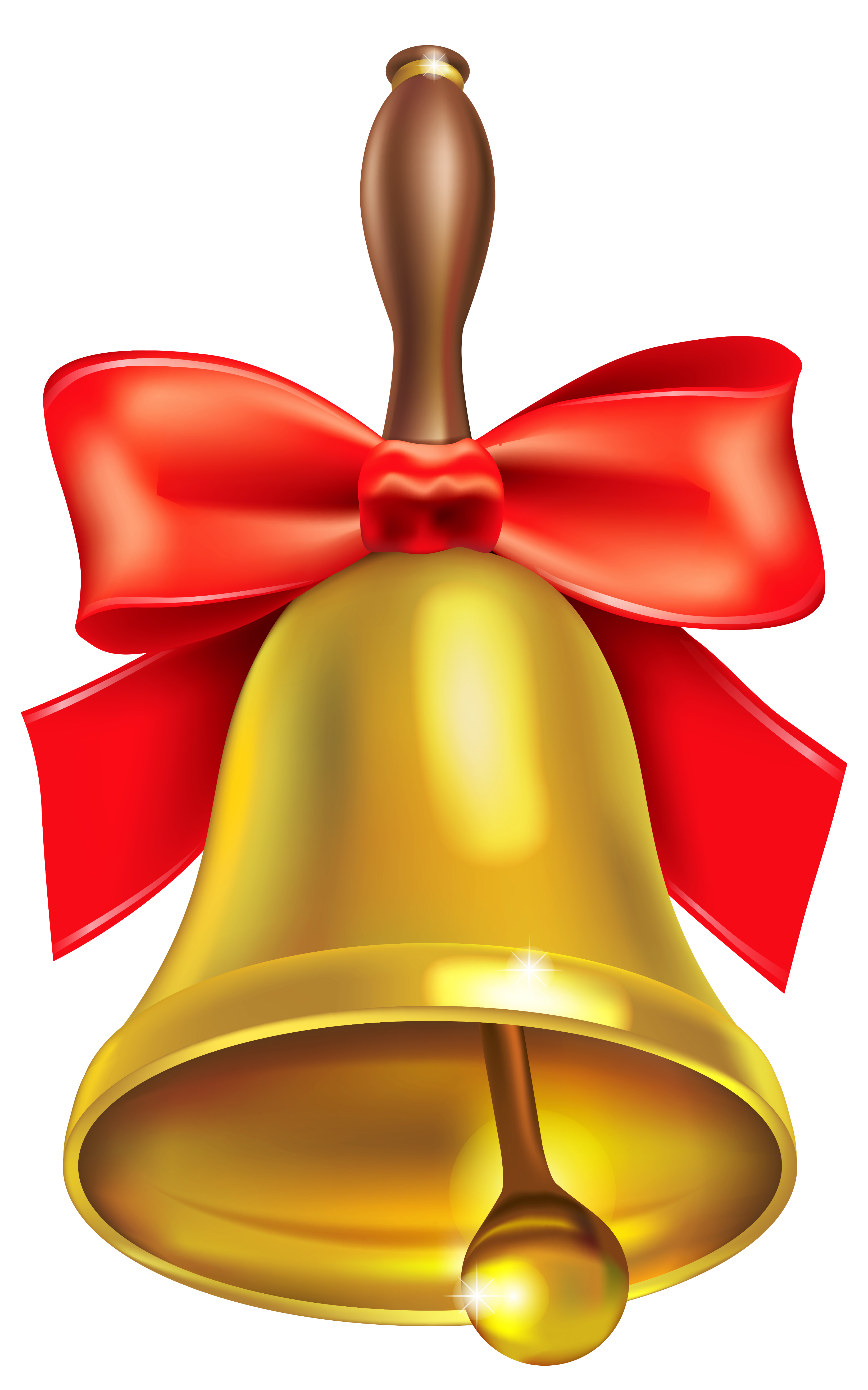 Gold School Bell PNG Clipart Picture