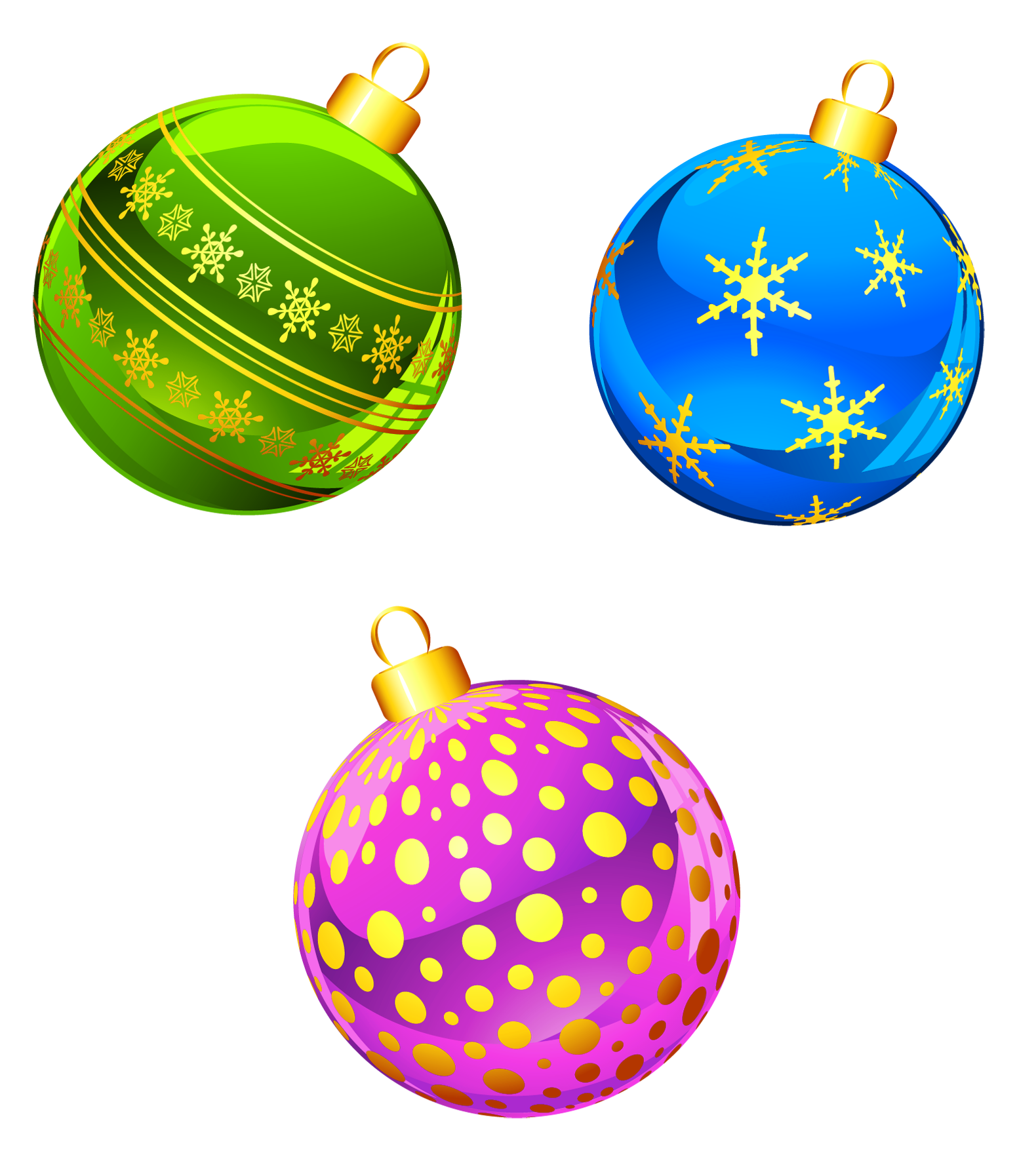 Transparent christmas ornaments.