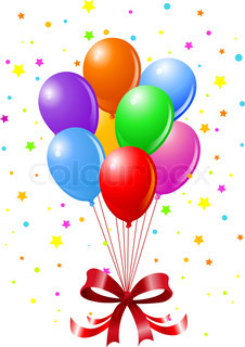 Geburtstag clipart luftballons