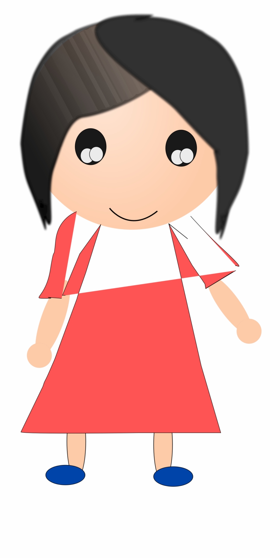 This Free Icons Png Design Of Girl In Red Dress