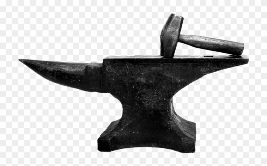 Hammer and anvil.