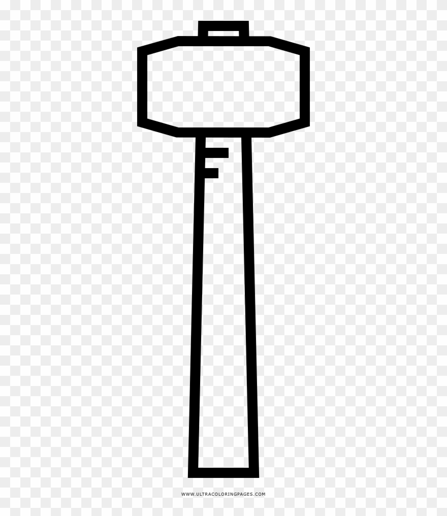 Hammer coloring page.