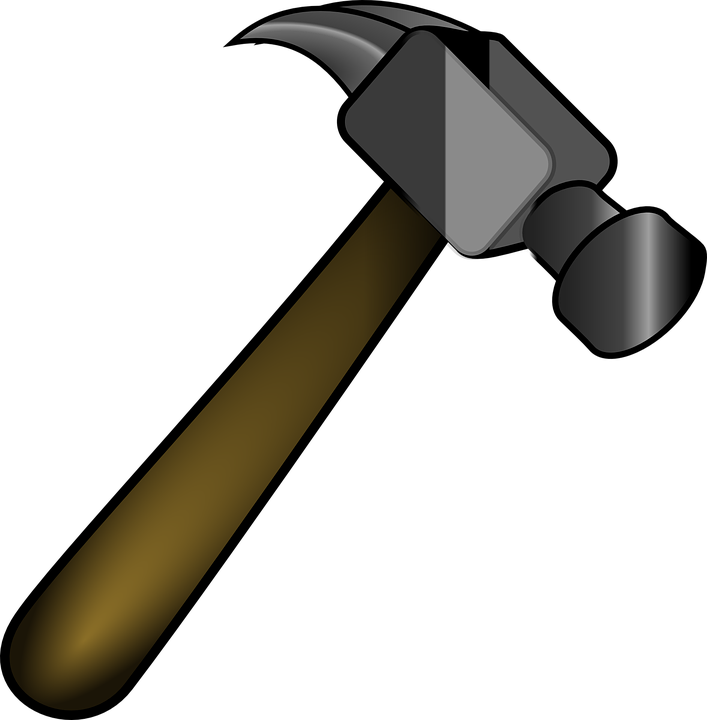 Hammer clipart design technology tool, Hammer design