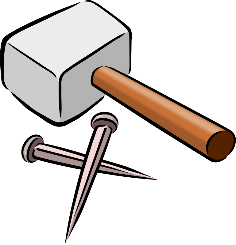 Free clipart hammer.