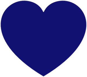 Blue heart clipart.