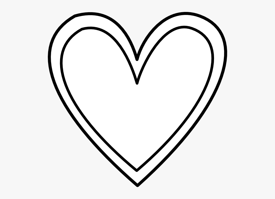 Double Heart Outline Clip Art At Clker