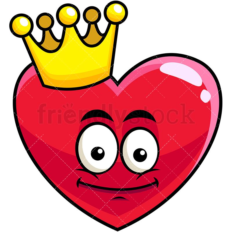 King heart emoji.