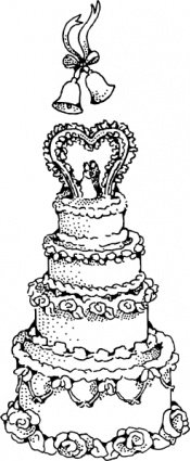 Free Wedding Cake Clipart and Vector Graphics