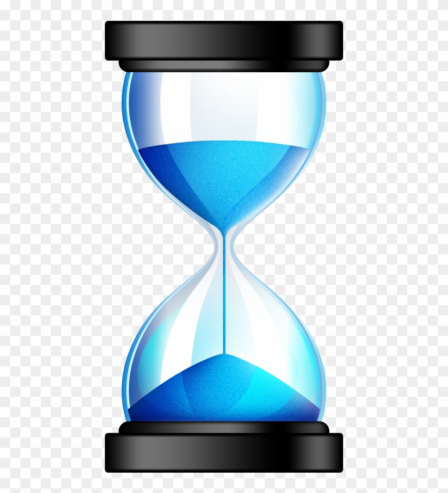 Hourglass icon clipart.