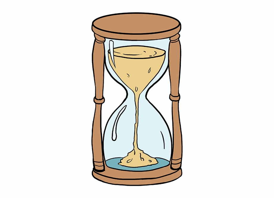 Timer drawing hourglass.