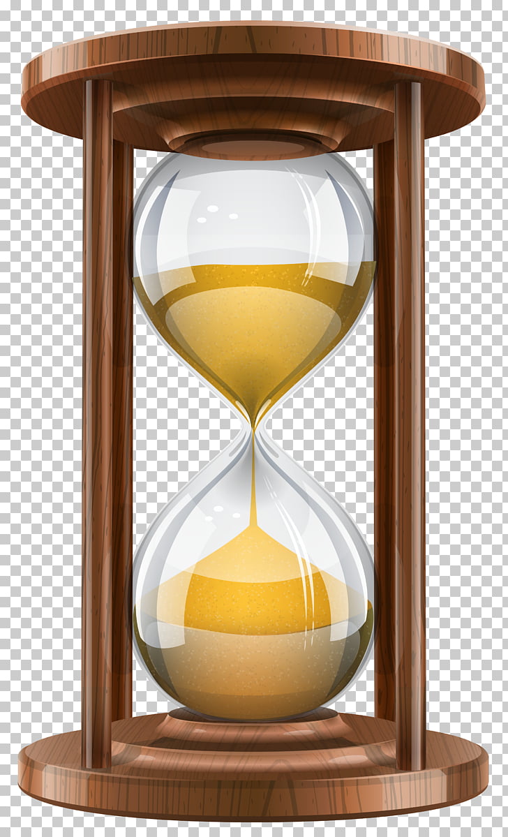 Hourglass clock timer.