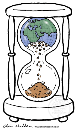 The earth hourglass.
