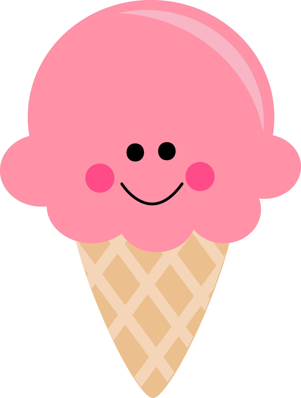 Cute Animated Ice Cream Cone
