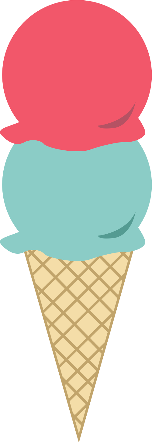 clipart ice cream blue
