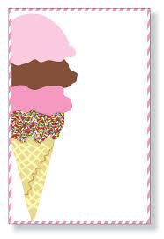 Ice cream border.