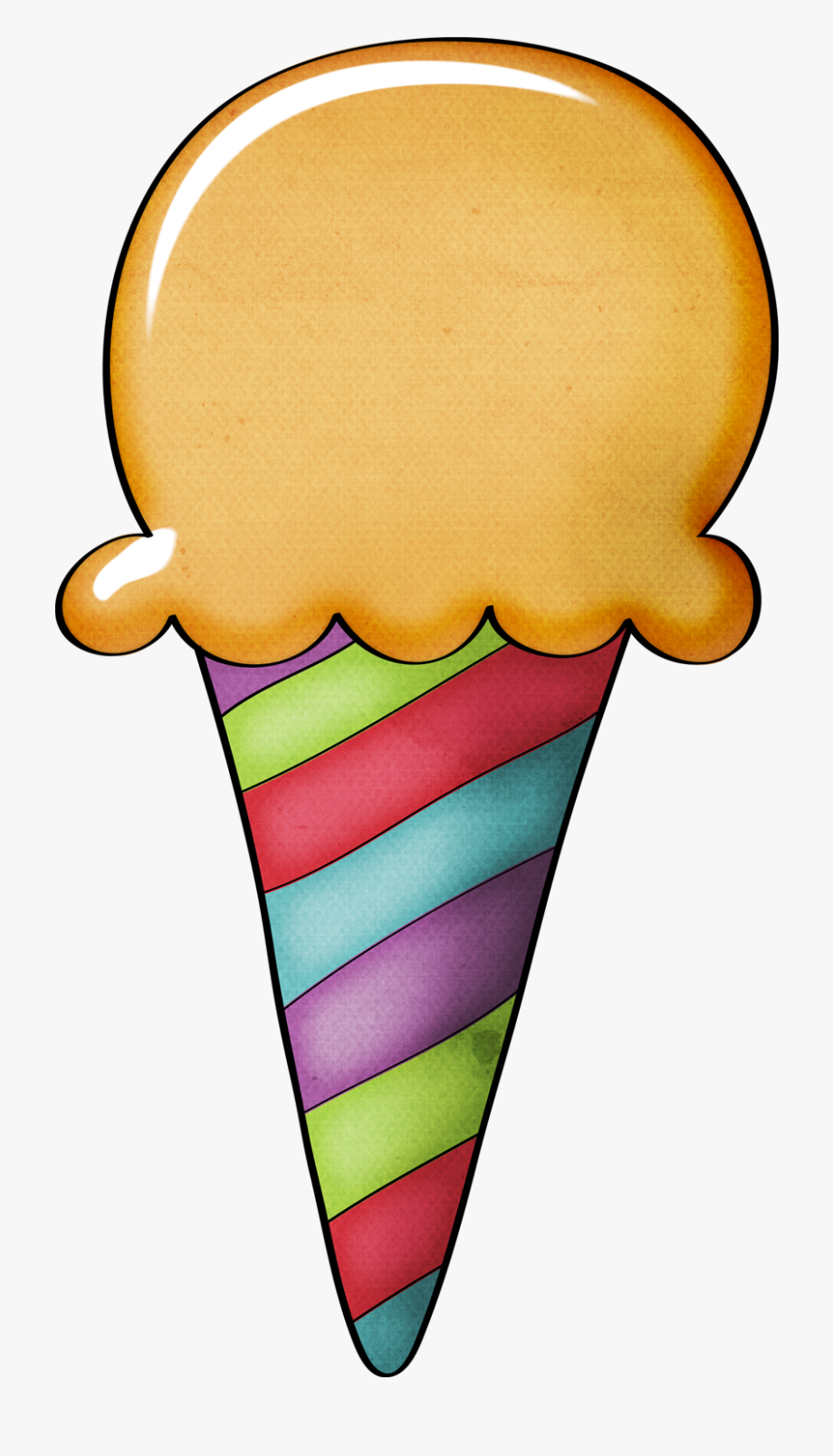 clipart ice cream cone cartoon