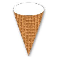 Empty ice cream cone clipart