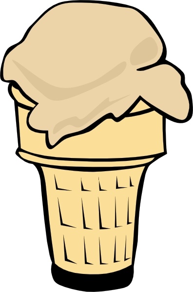 clipart ice cream cone scoop