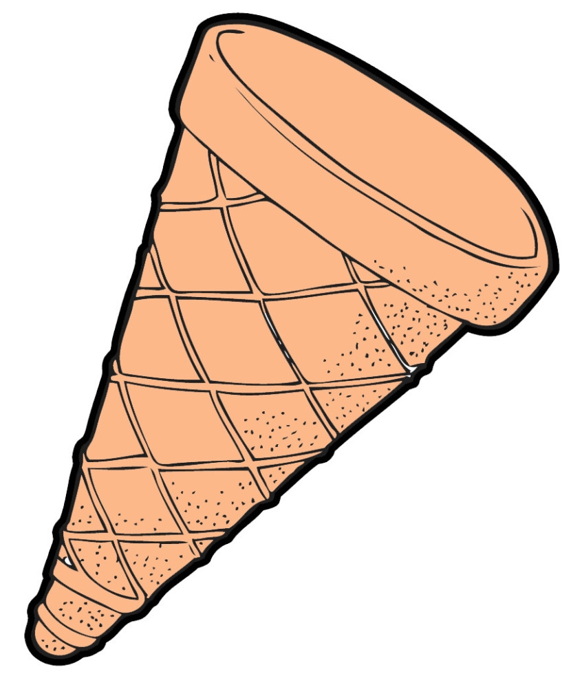 Empty Ice Cream Cone Clipart