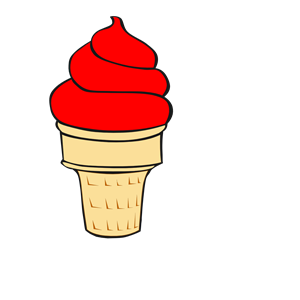 clipart ice cream cone soft serve