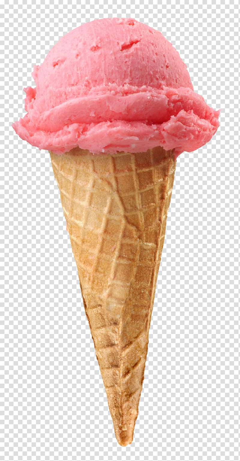 Ice Cream Cones Strawberry ice cream Sundae, ice cream