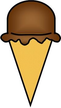 clipart ice cream cone triangle