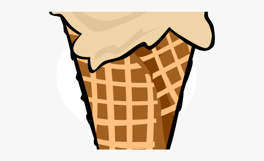 clipart ice cream cone waffle