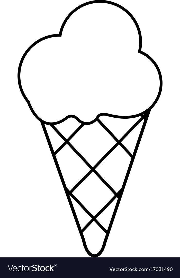 Drawn Ice Cream outline