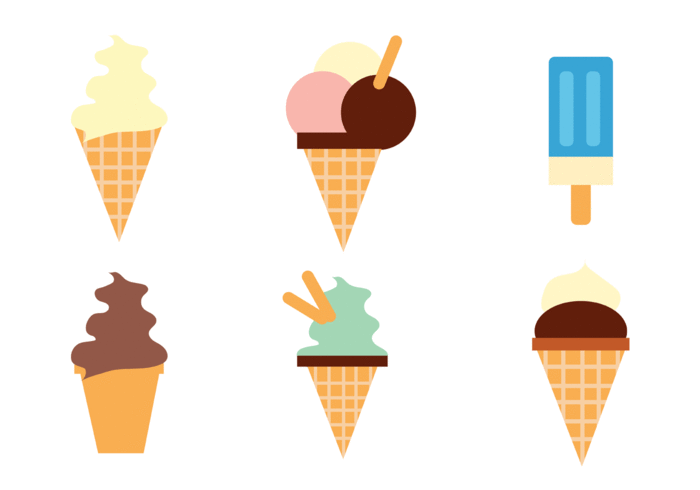 Ice cream vector.