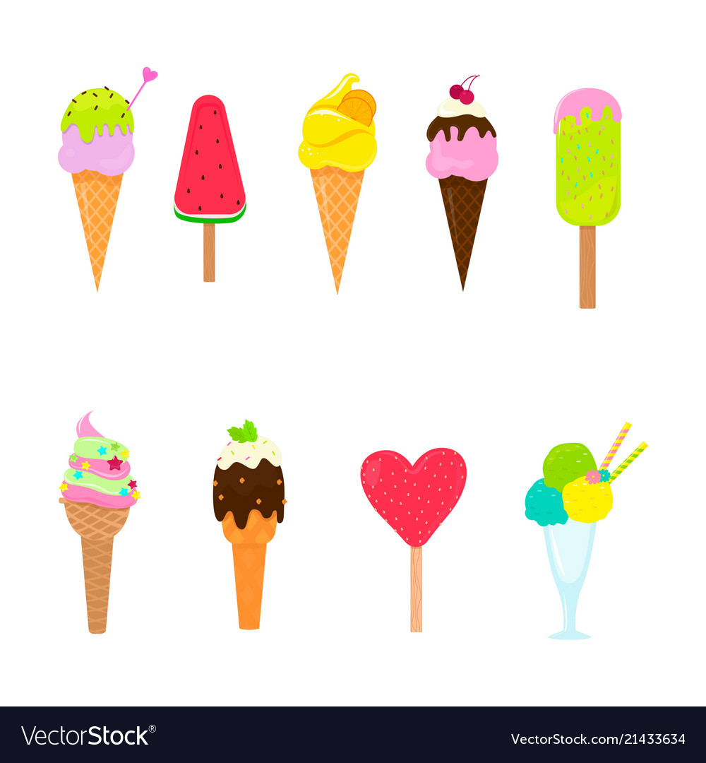 Collection ice cream.