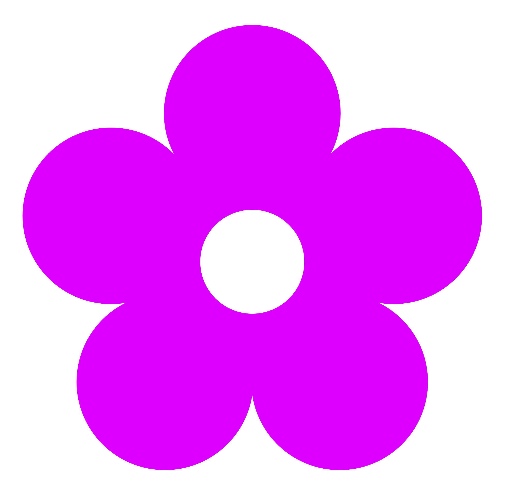 Flower purple clip.