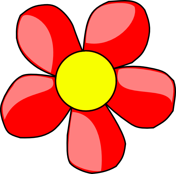 Flower red clip.