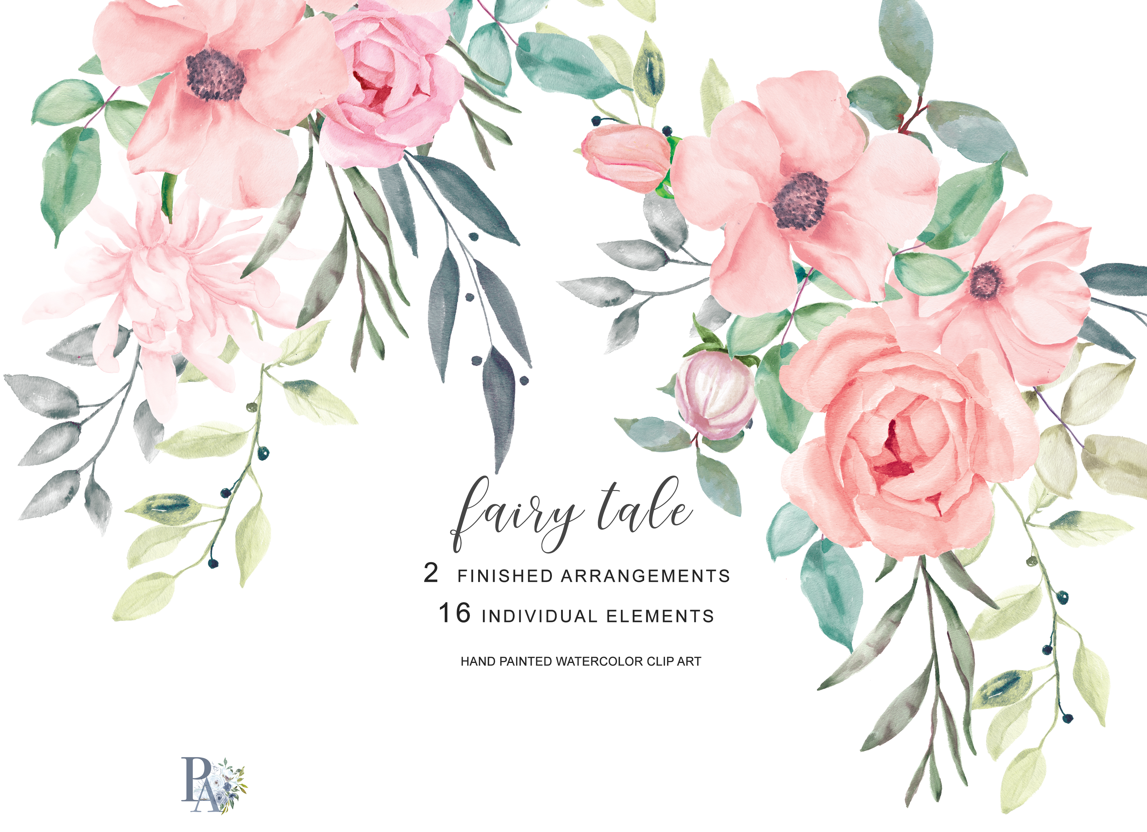 clipart images of flowers watercolor