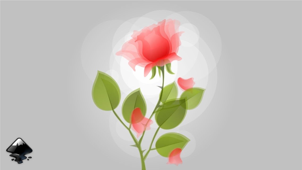 How to draw a rose in Inkscape