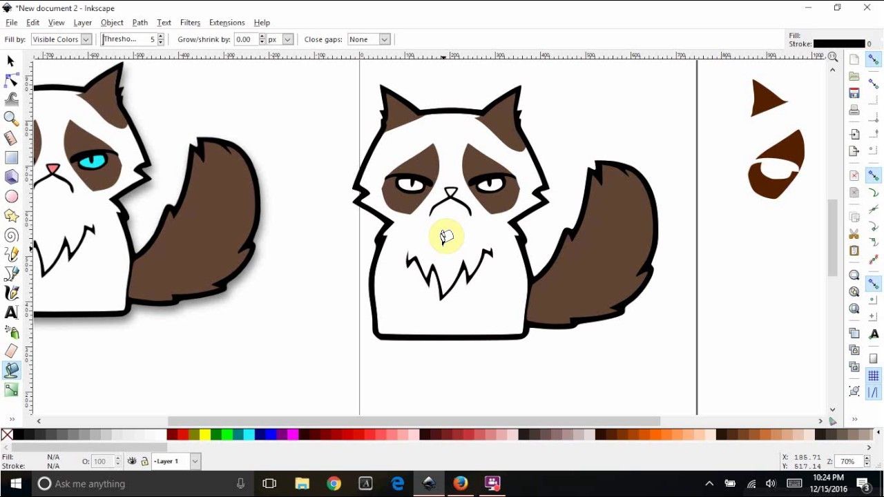 Inkscape trace clipart.