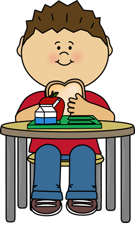 clipart kid eating