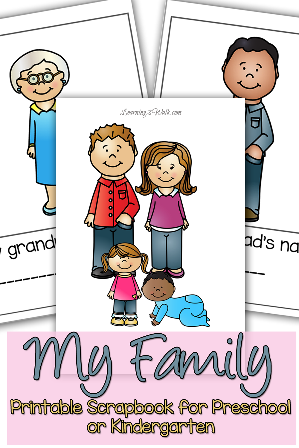 My Family Preschool Theme Scrapbook