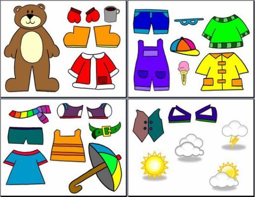 Printable Weather Bear For Preschoolers