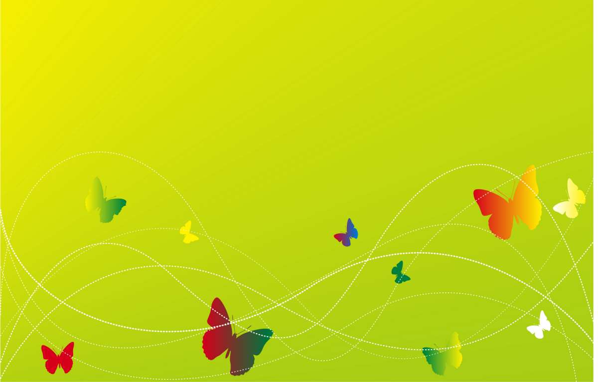 Elegant green bg with butterfly Free PPT Backgrounds for