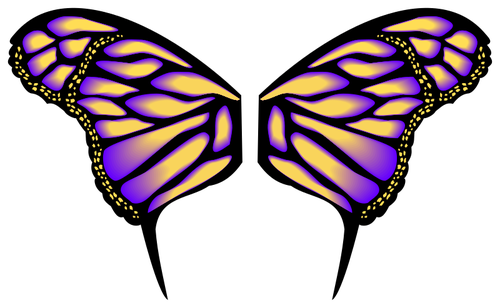 Gradient butterfly image