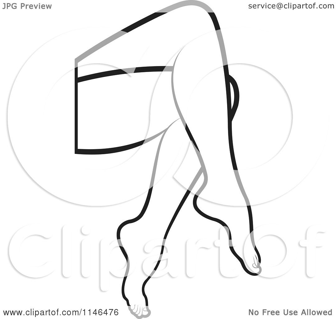 Crossed legs drawing.