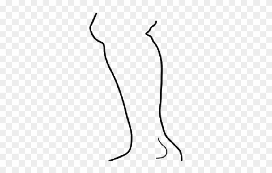 clipart leg outline